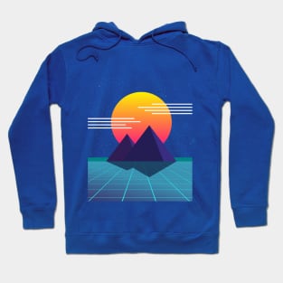 80s Sunset Nostalgic Computer Graphic Hoodie